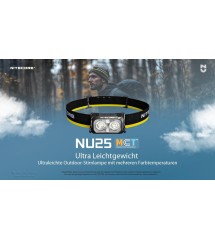 Nitecore  NU25 Torcia Frontale Ricaricabile  400 lumens e 132 metri